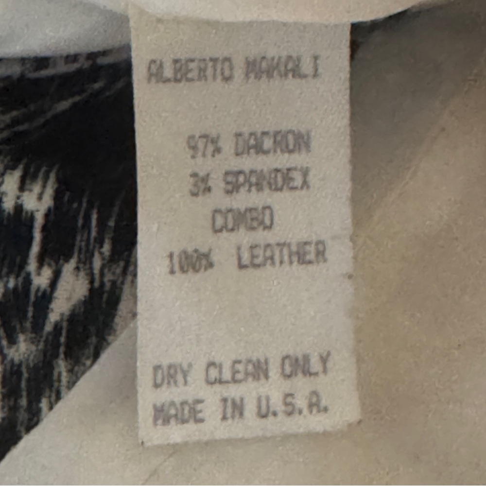 Alberto Makali Womens Animal Print MotoJacket Nehru Collar with leather trim - Picture 14 of 14